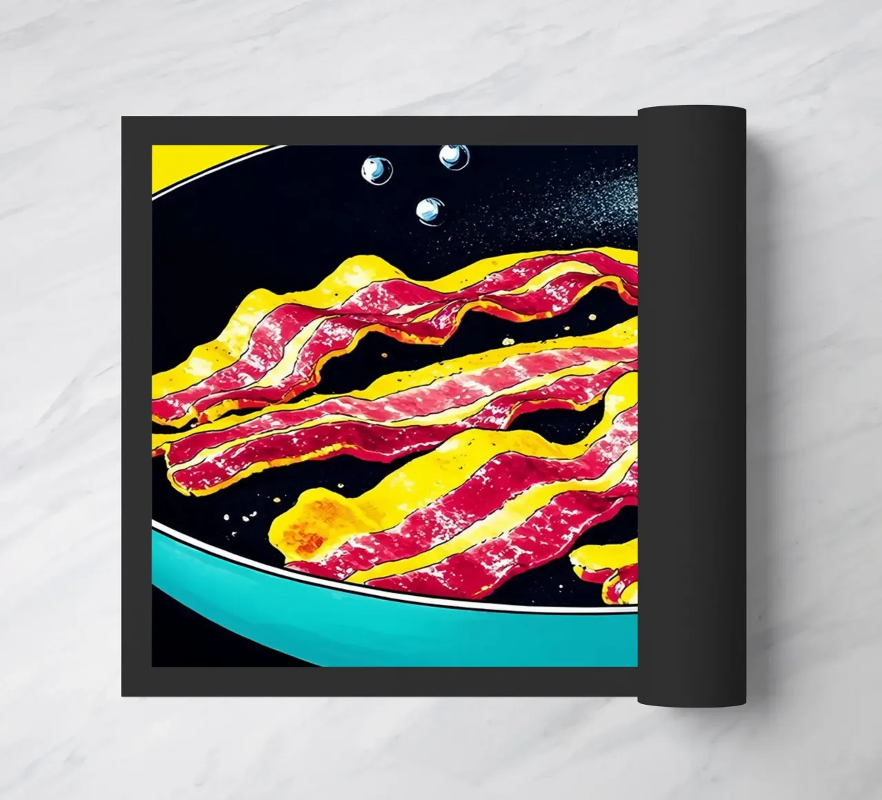Padella con pancetta - Pop Art zerbino da ColorCrash Gallery