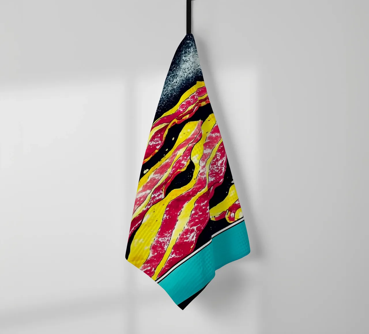 Padella con pancetta - Pop Art canovaccio da cucina da ColorCrash Gallery