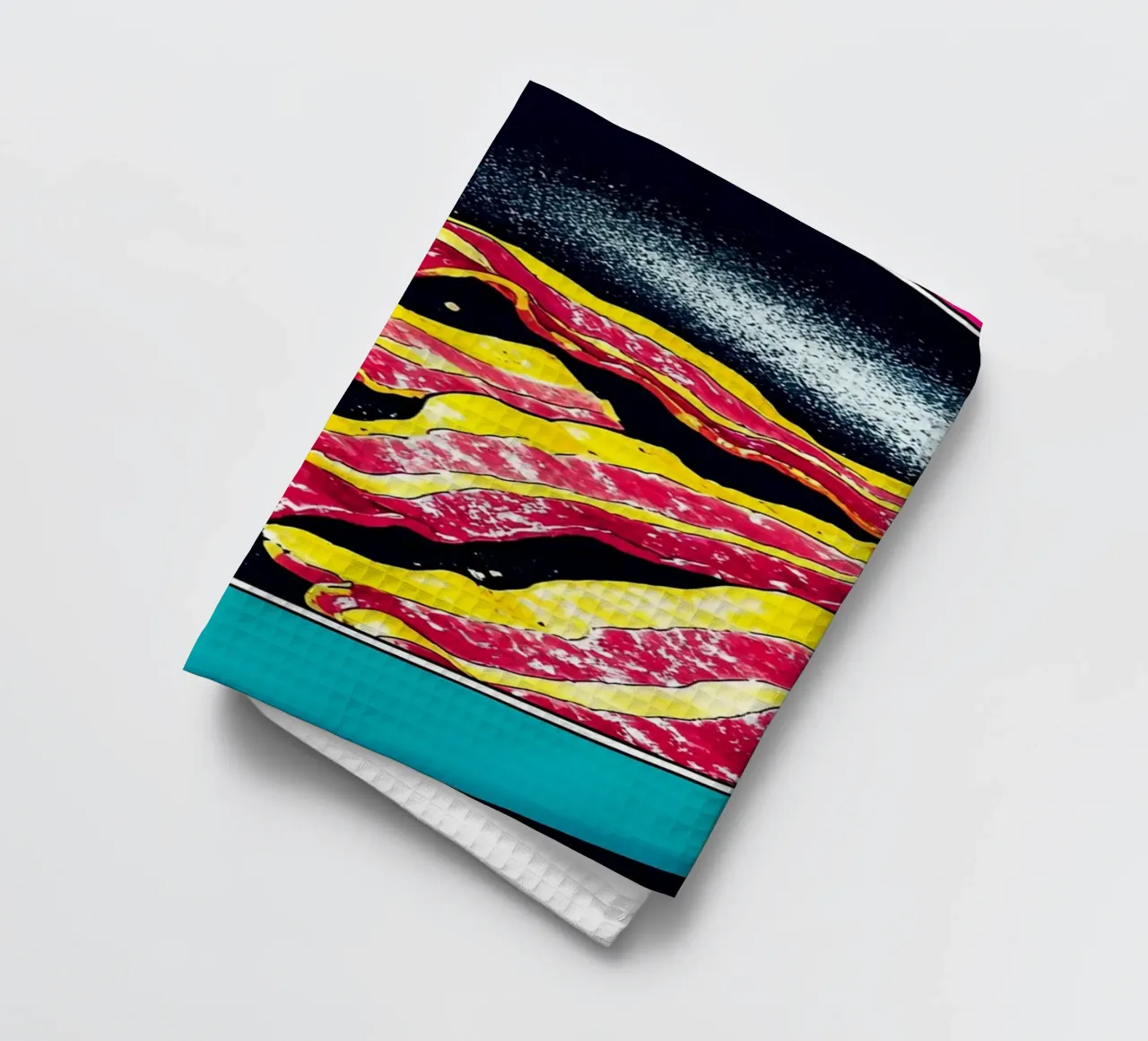 Padella con pancetta - Pop Art canovaccio da cucina da ColorCrash Gallery