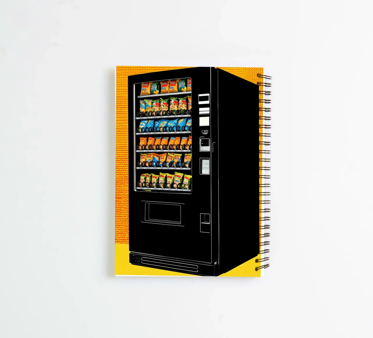 Vending Machine - Pop Art spiral notebook by ColorCrash Gallery
