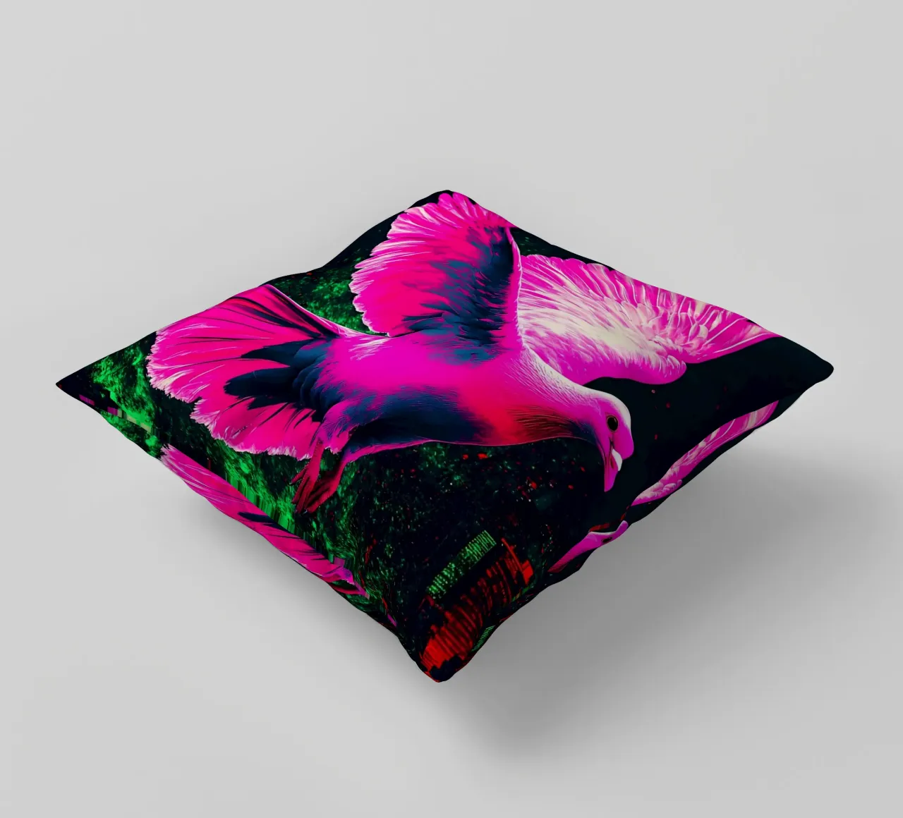 Colomba libera - Pop Art cuscino da ColorCrash Gallery