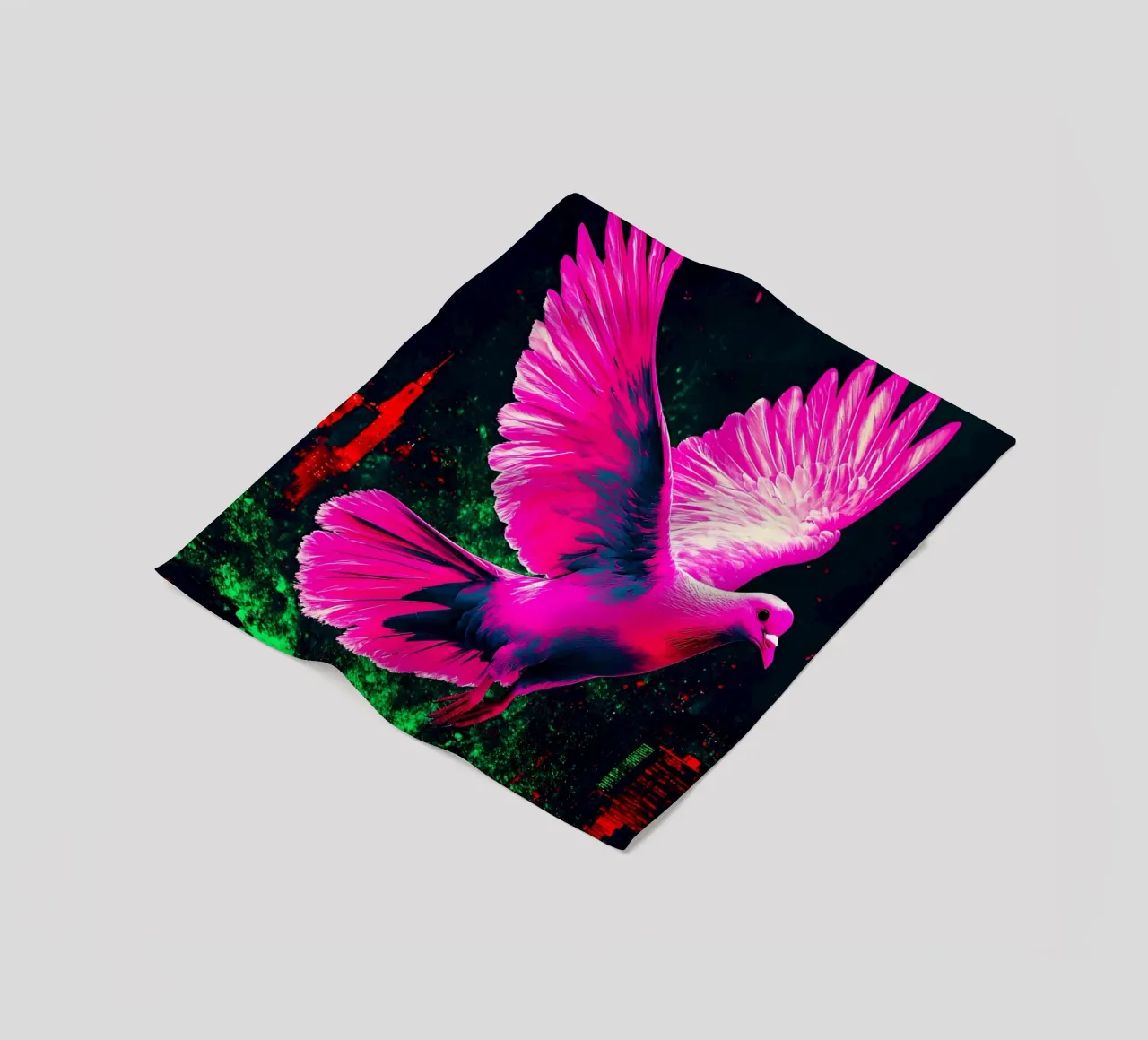 Colomba libera - Pop Art coperta in pile da ColorCrash Gallery