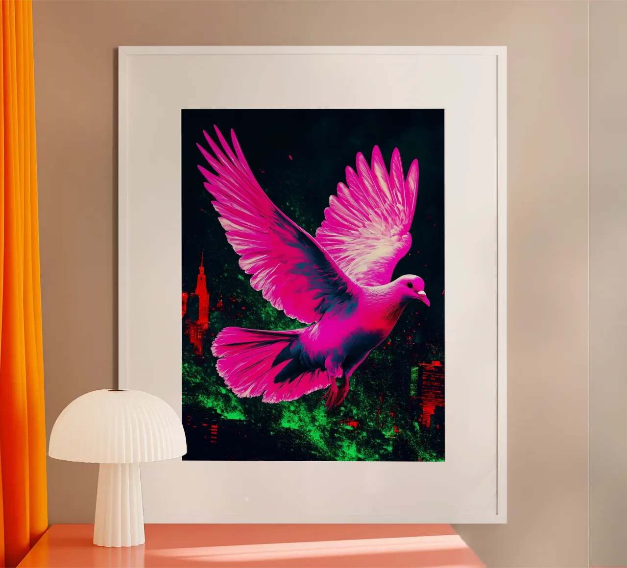 Colomba libera - Pop Art poster da ColorCrash Gallery