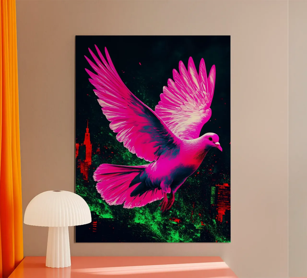 Colomba libera - Pop Art poster da ColorCrash Gallery