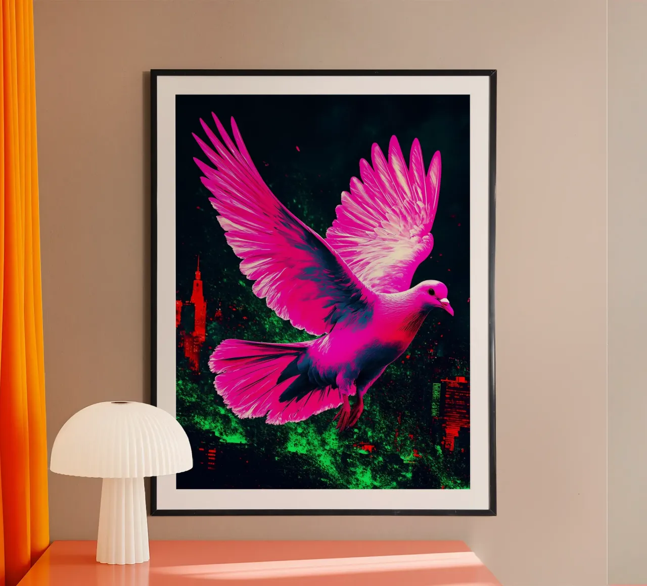Colomba libera - Pop Art poster da ColorCrash Gallery