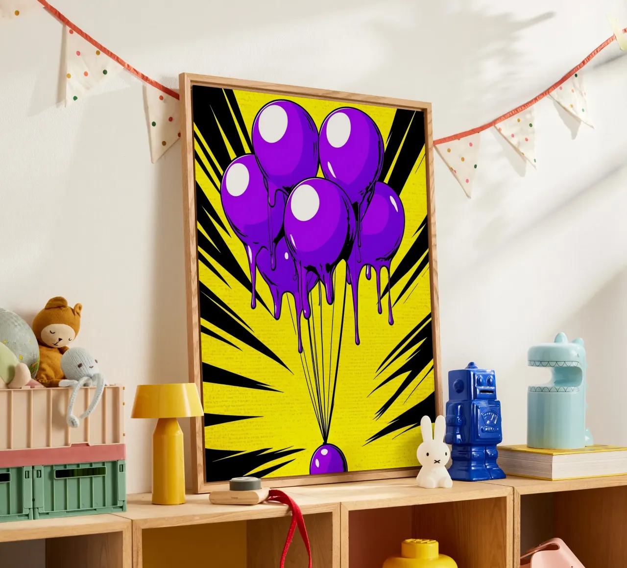 Globos que se derriten - Pop Art metacrilato de ColorCrash Gallery