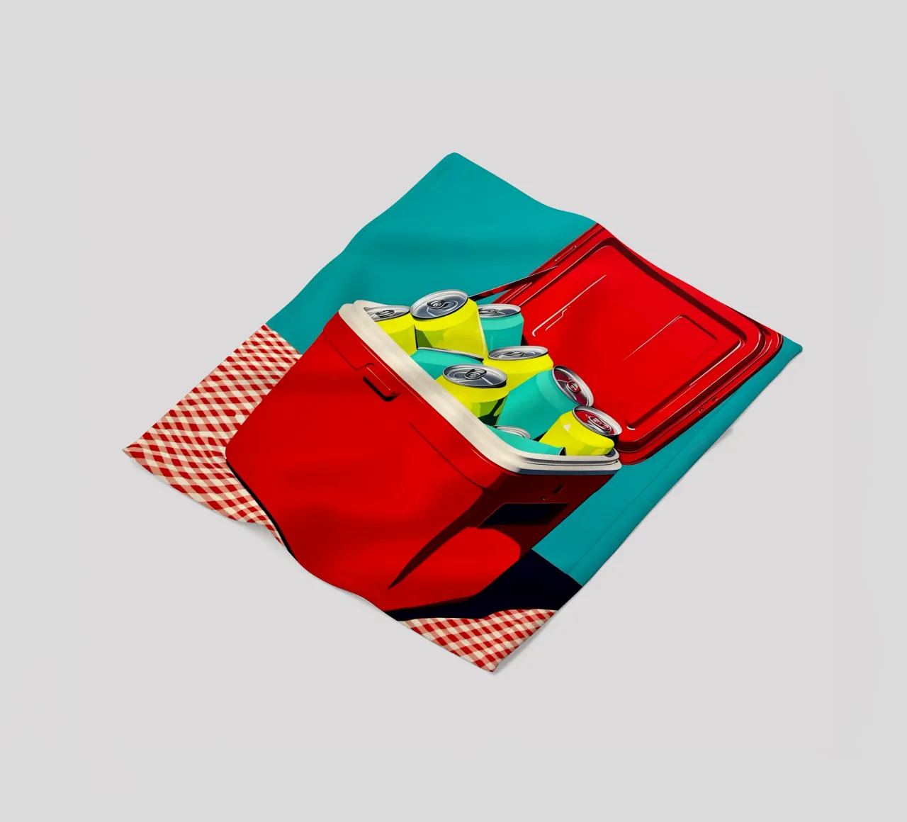 Raffreddatore - Pop Art coperta in pile da ColorCrash Gallery