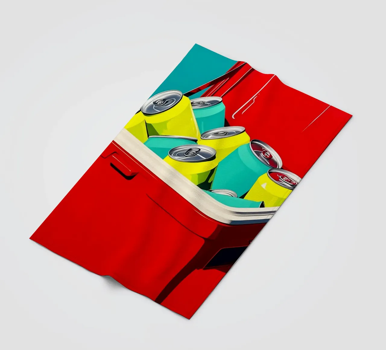 Raffreddatore - Pop Art coperta in pile da ColorCrash Gallery