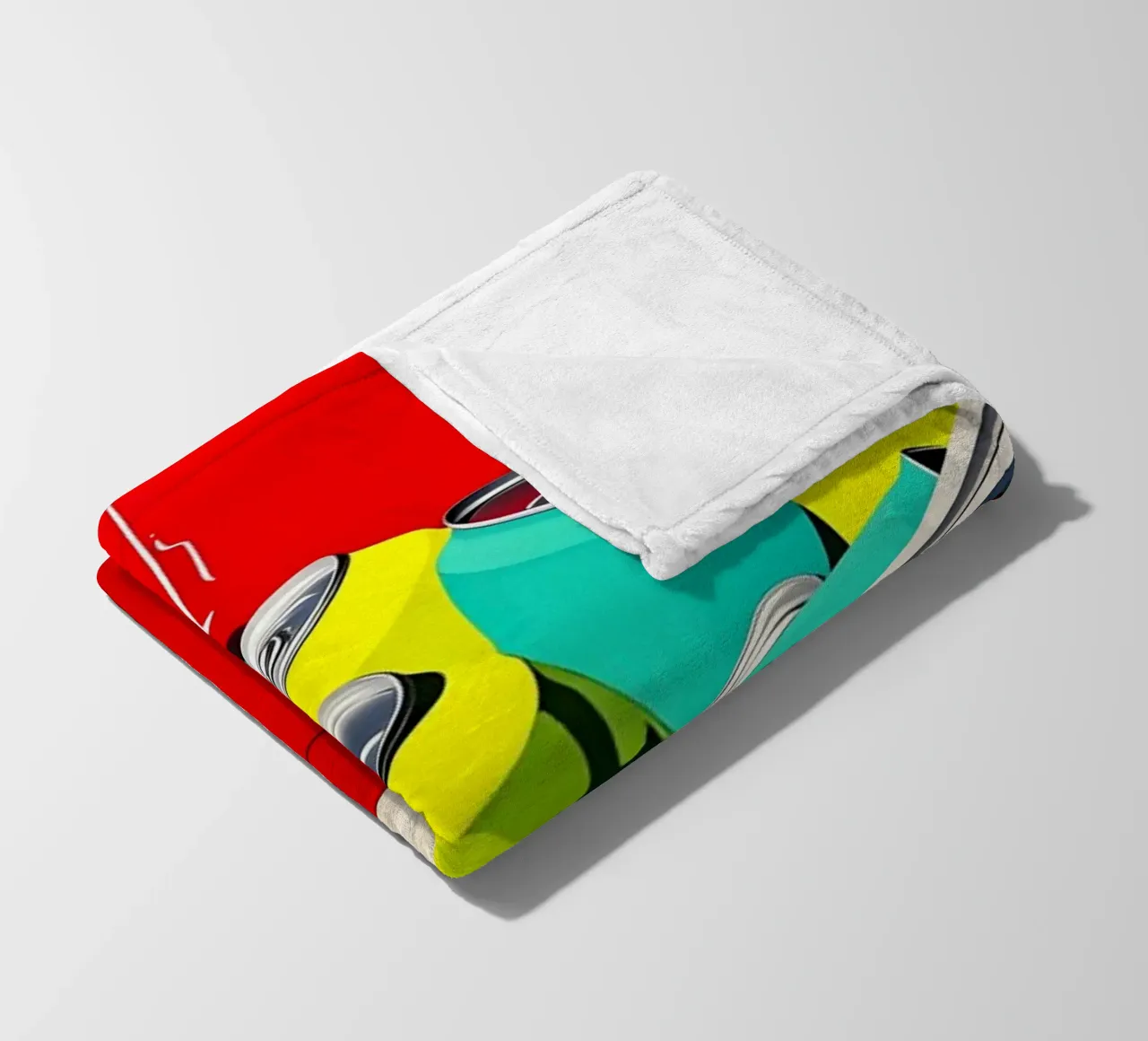 Raffreddatore - Pop Art coperta in pile da ColorCrash Gallery