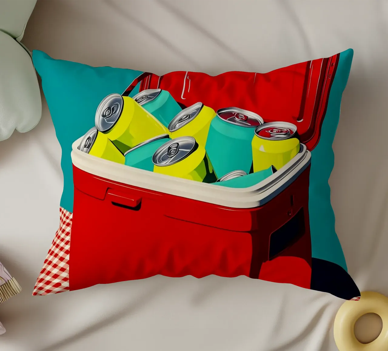 Raffreddatore - Pop Art cuscino da ColorCrash Gallery