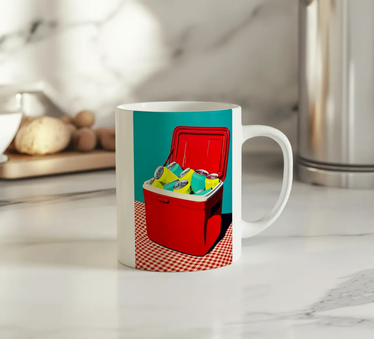 Raffreddatore - Pop Art tazza in ceramica da ColorCrash Gallery