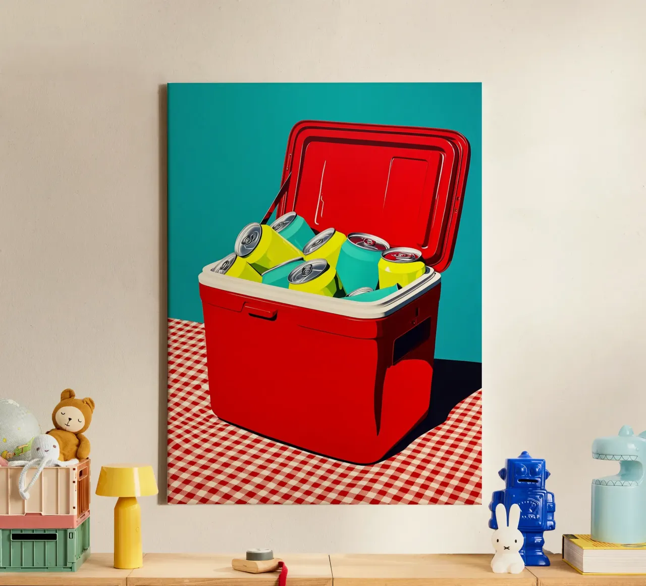 Raffreddatore - Pop Art tela da ColorCrash Gallery