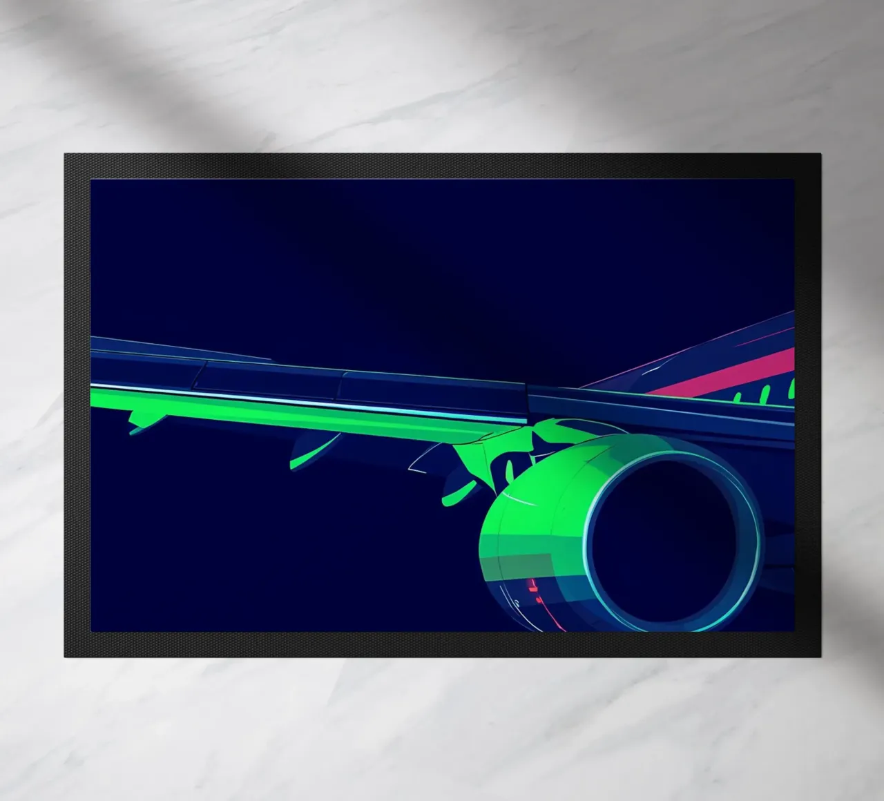 Ala di aereo - Pop Art zerbino da ColorCrash Gallery
