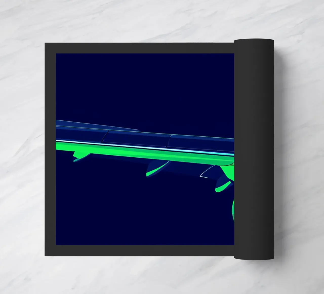 Ala di aereo - Pop Art zerbino da ColorCrash Gallery