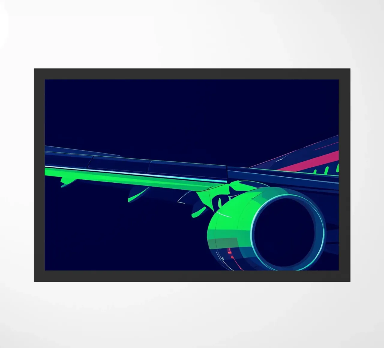 Ala di aereo - Pop Art zerbino da ColorCrash Gallery