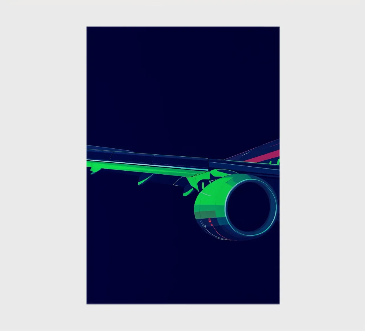 Airplane Wing - Pop Art notebook by ColorCrash Gallery