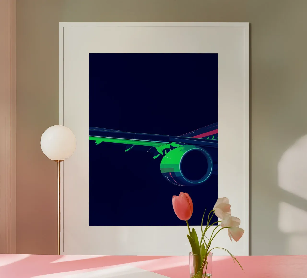 Ala di aereo - Pop Art carta hahnemühle da ColorCrash Gallery