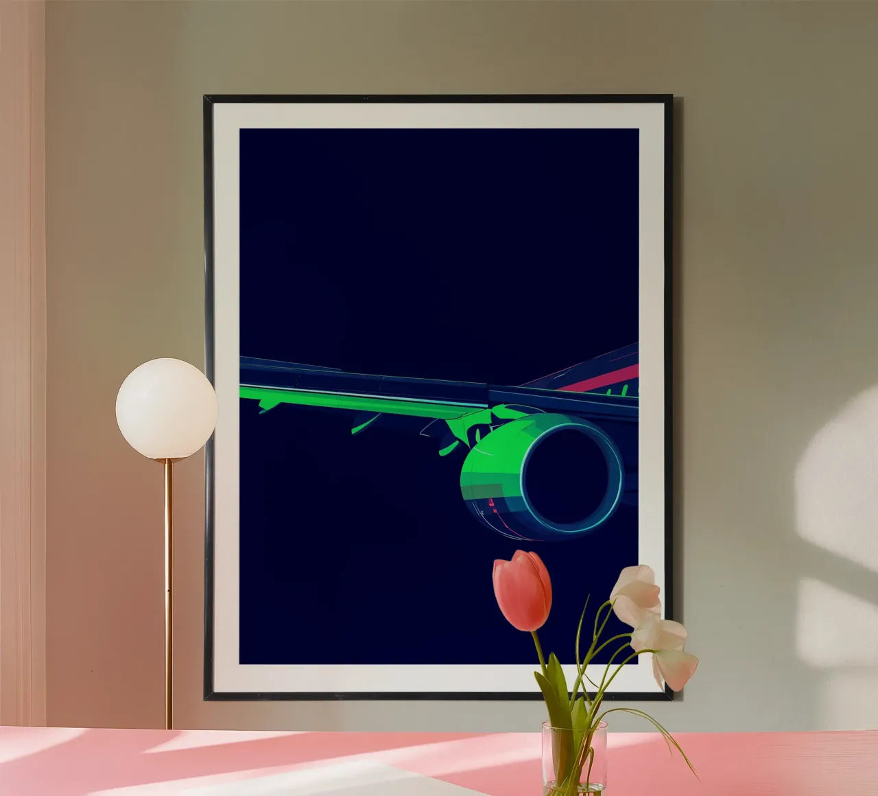 Ala di aereo - Pop Art carta hahnemühle da ColorCrash Gallery