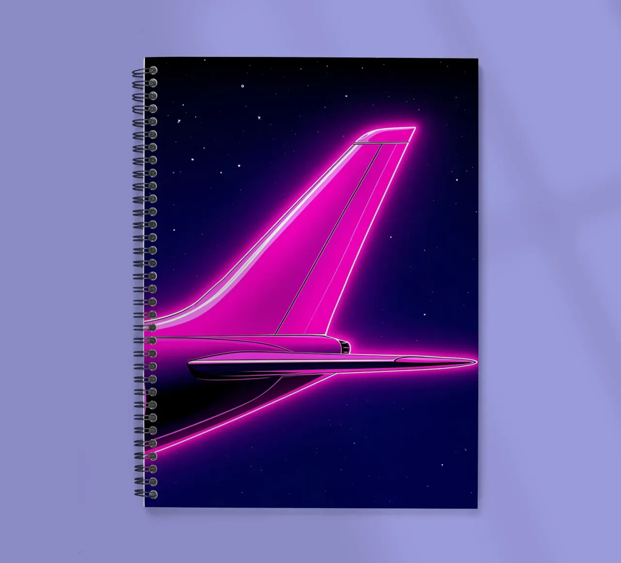 Airplane - Pop Art spiral notebook by ColorCrash Gallery
