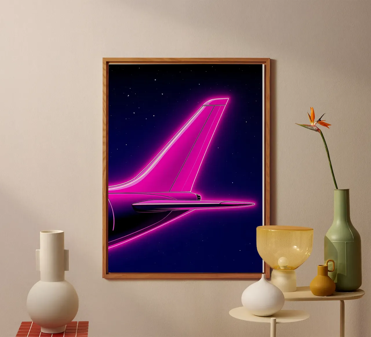 Aereo - Pop Art alluminio dibond da ColorCrash Gallery