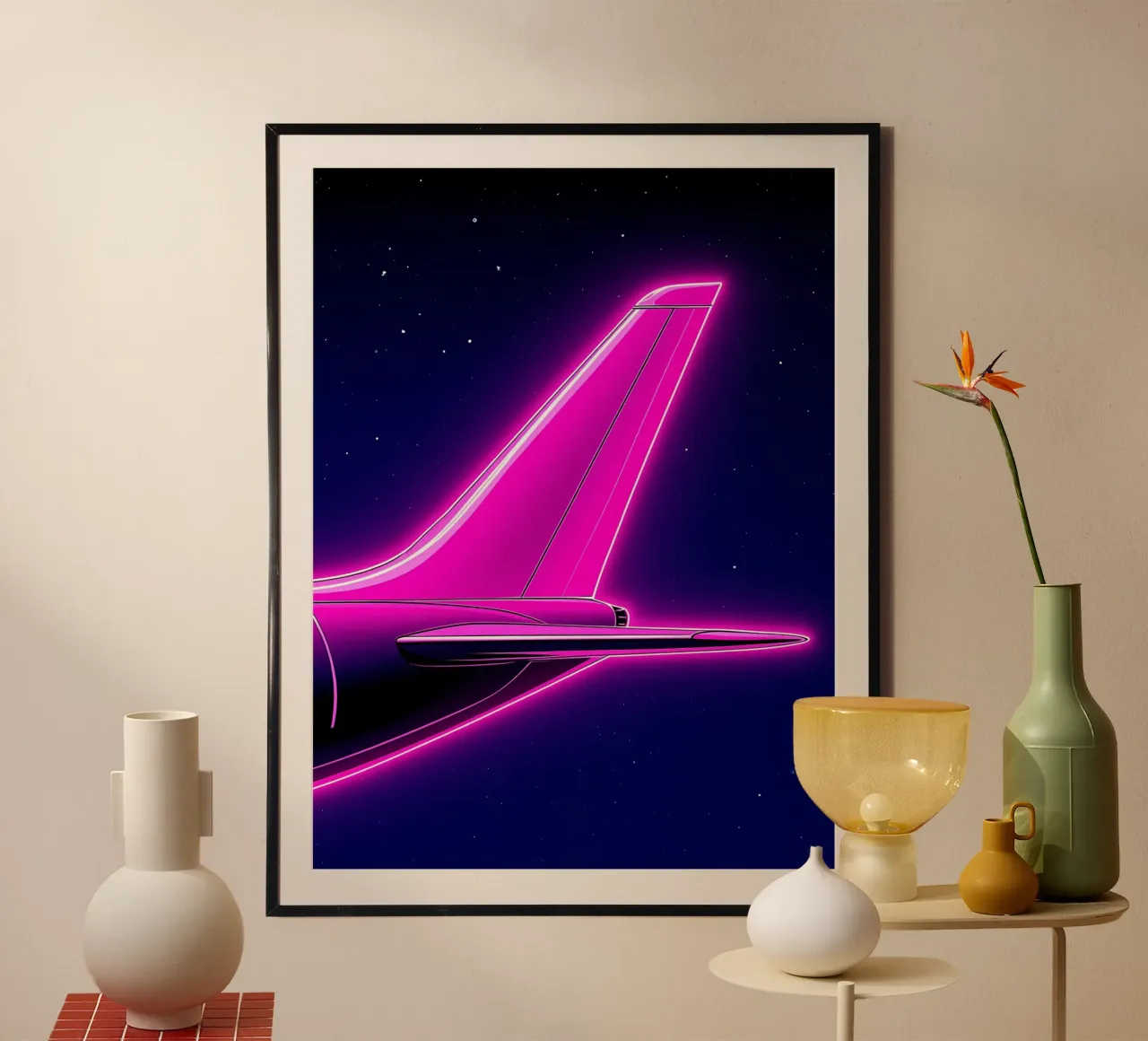 Avion - Pop Art poster de ColorCrash Gallery
