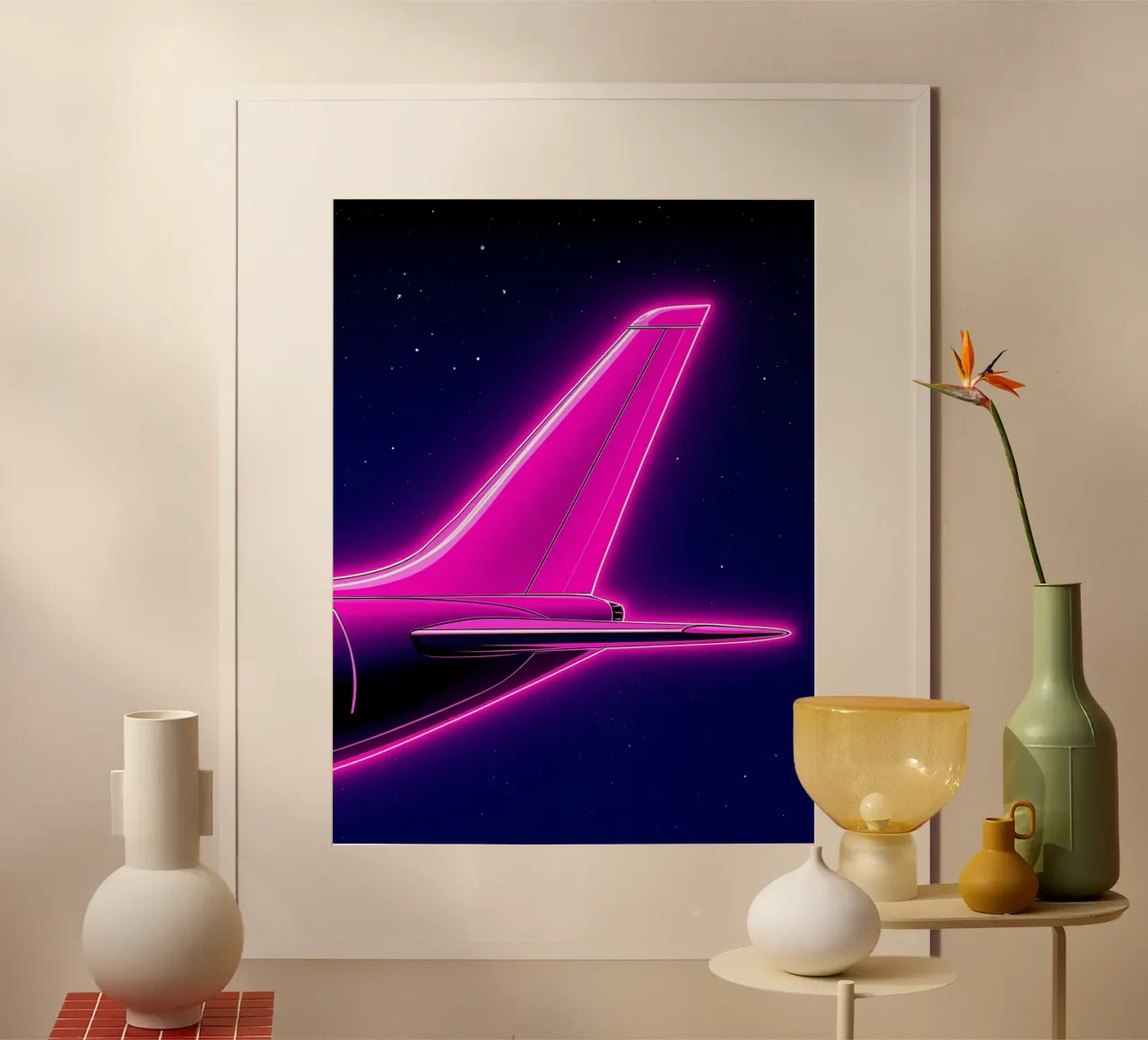 Avion - Pop Art poster de ColorCrash Gallery
