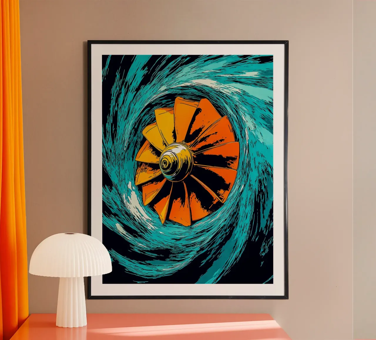 Elica di aereo - Pop Art poster da ColorCrash Gallery
