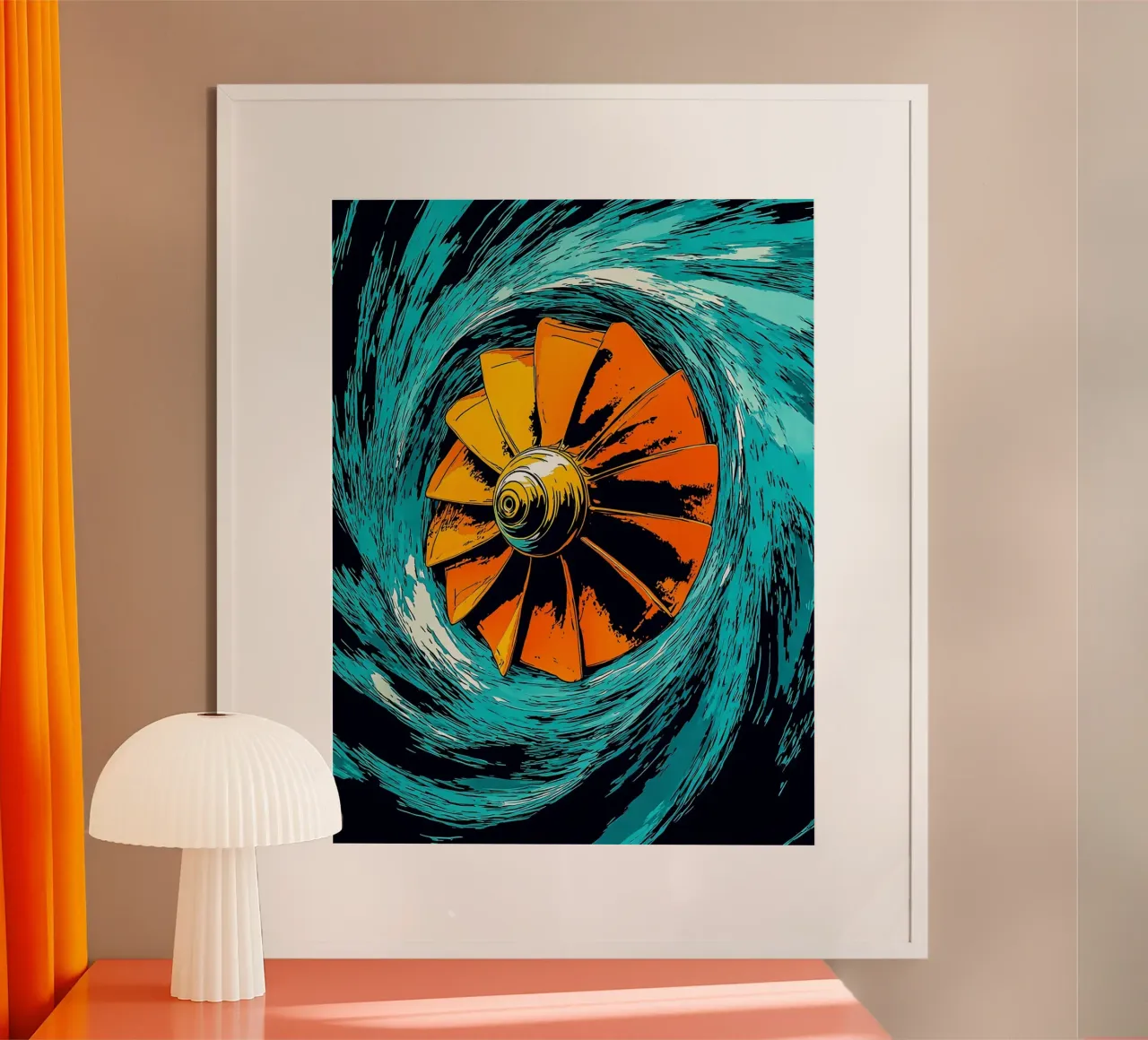 Elica di aereo - Pop Art poster da ColorCrash Gallery