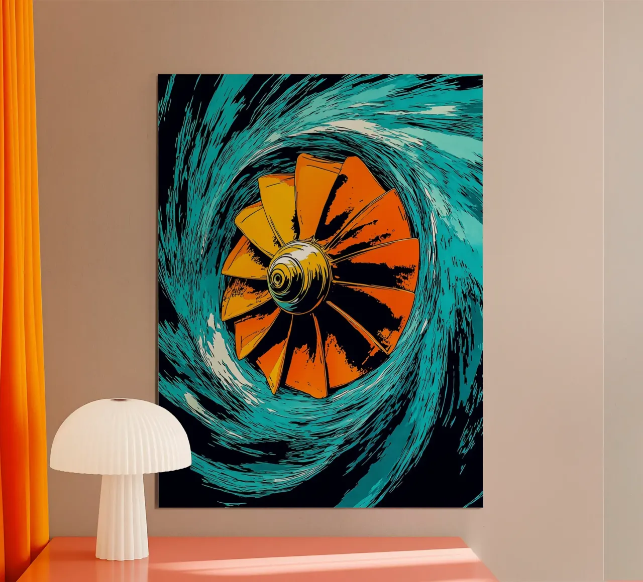 Elica di aereo - Pop Art poster da ColorCrash Gallery
