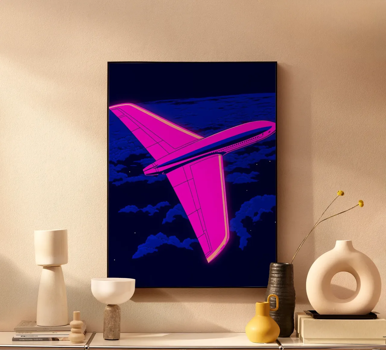 Aereo - Pop Art alluminio dibond da ColorCrash Gallery
