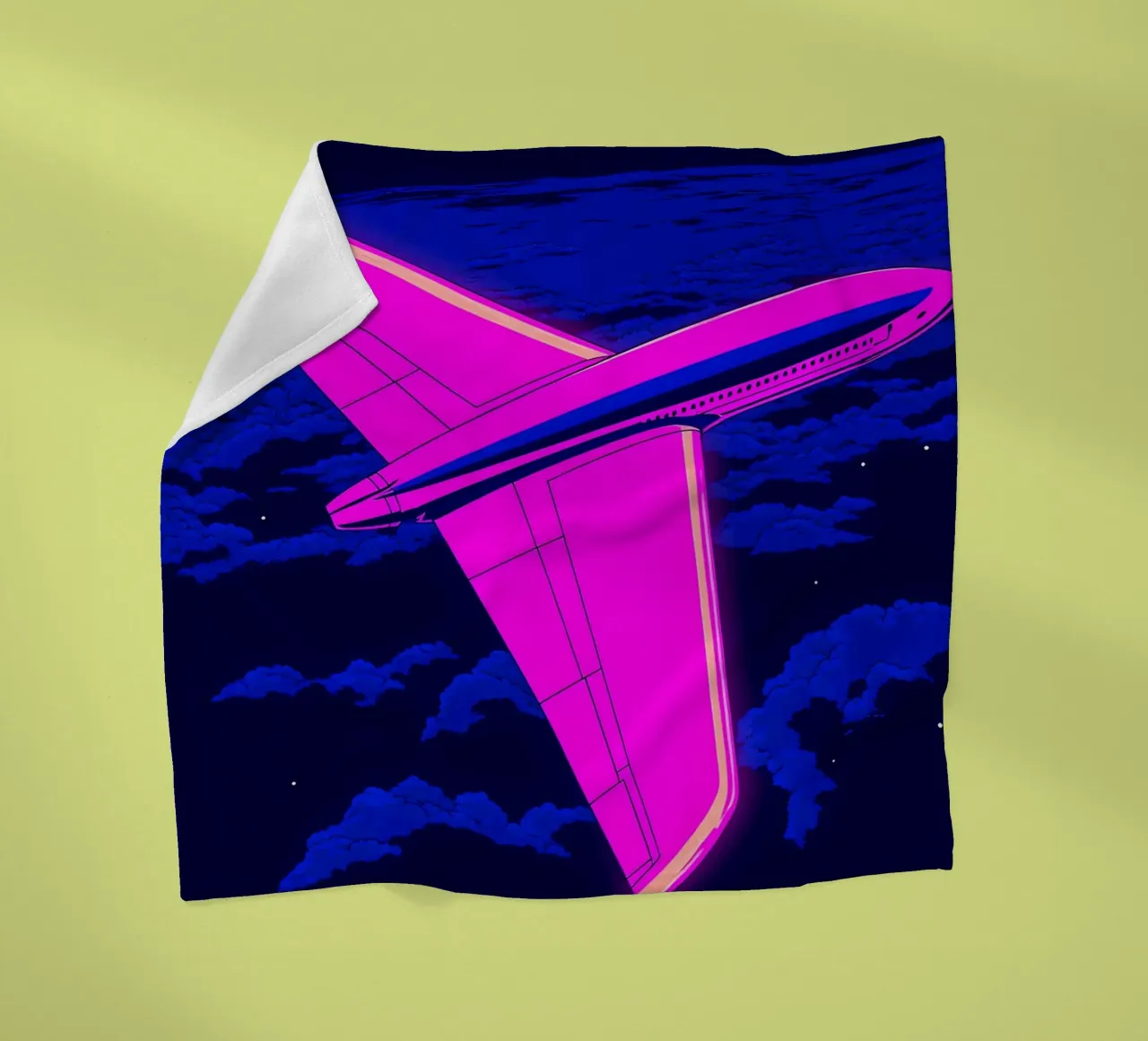 Aereo - Pop Art coperta in pile da ColorCrash Gallery