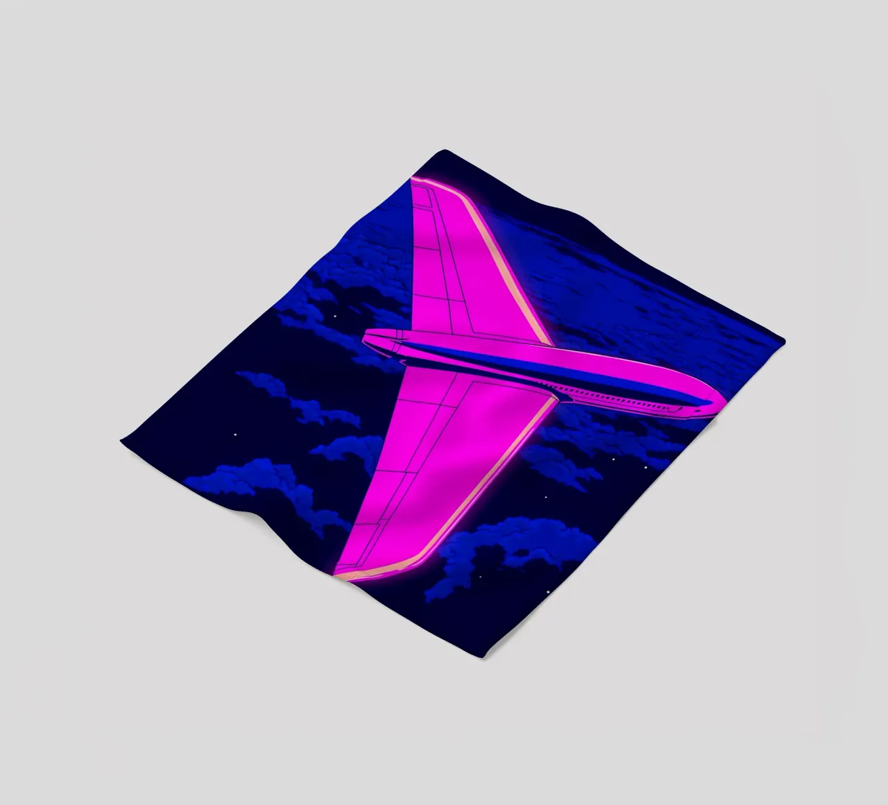 Aereo - Pop Art coperta in pile da ColorCrash Gallery