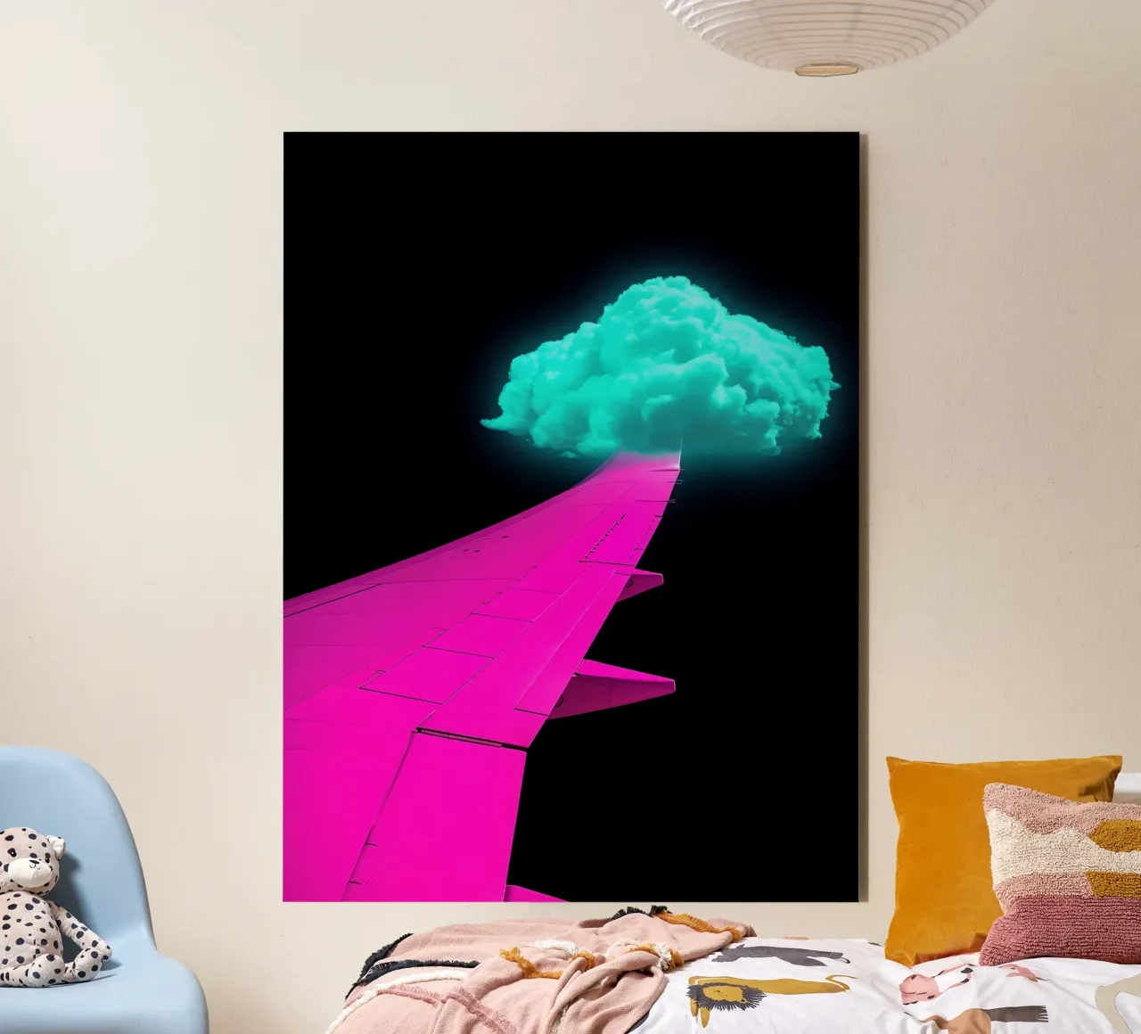 Aereo - Pop Art alluminio dibond da ColorCrash Gallery