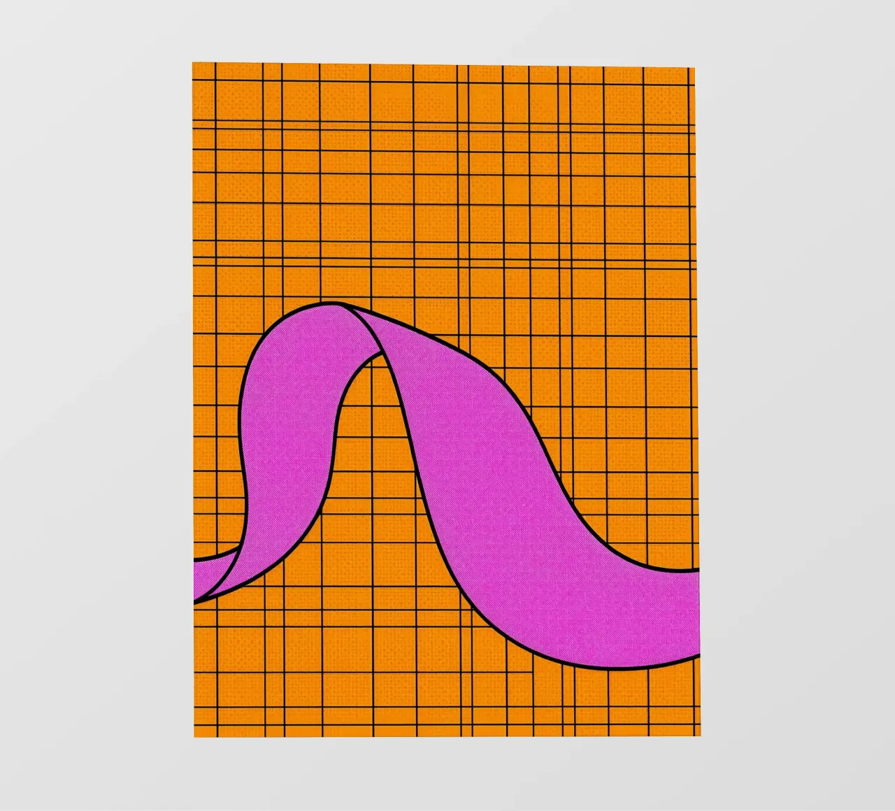 Linee curve su griglia - Pop Art pellicola backlit da ColorCrash Gallery