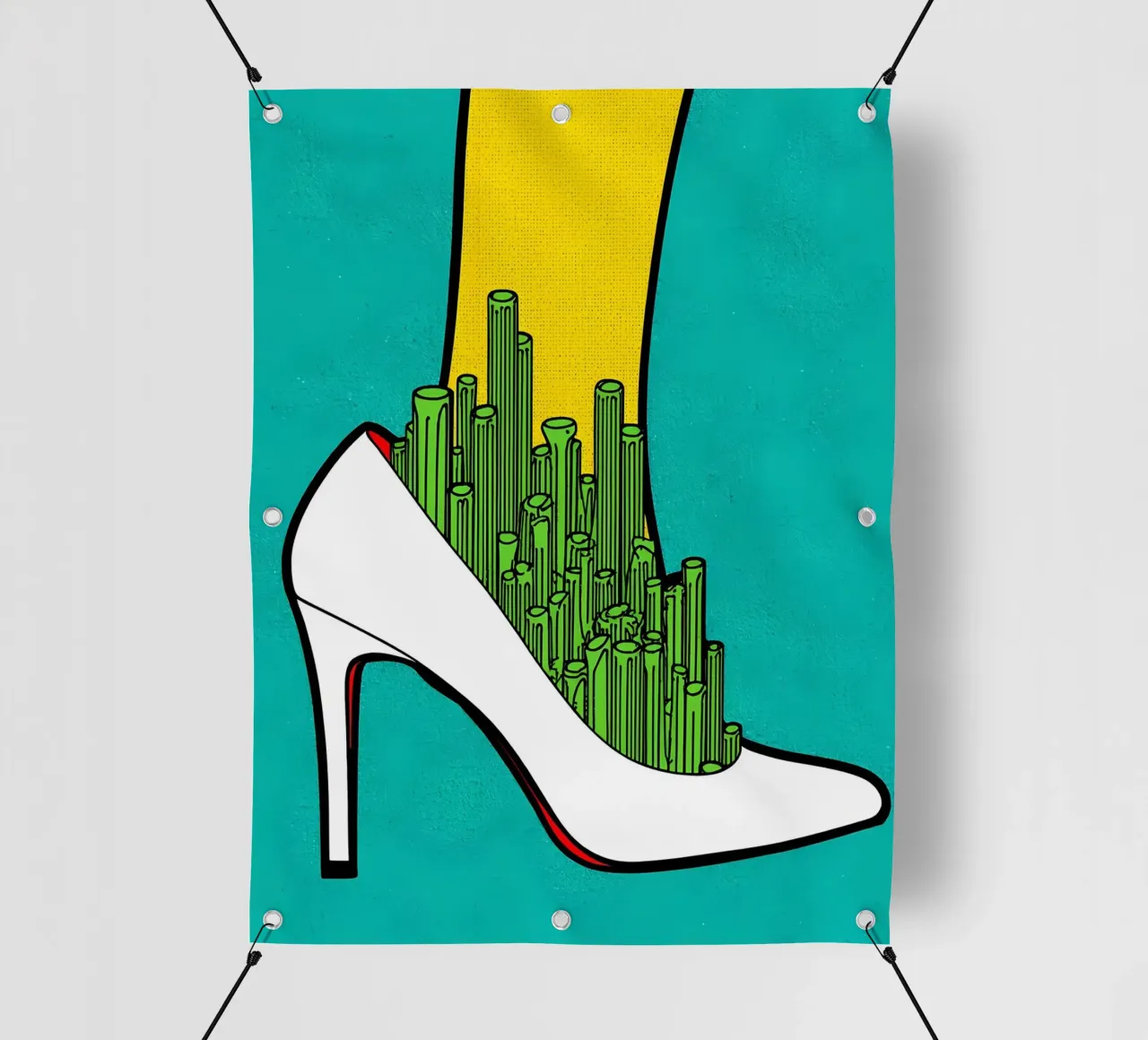 Città con i tacchi - Pop Art telo in pvc da ColorCrash Gallery