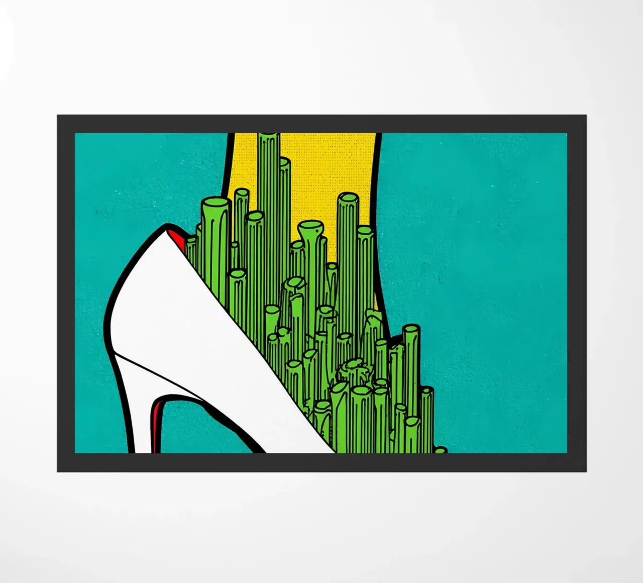 Città con i tacchi - Pop Art zerbino da ColorCrash Gallery