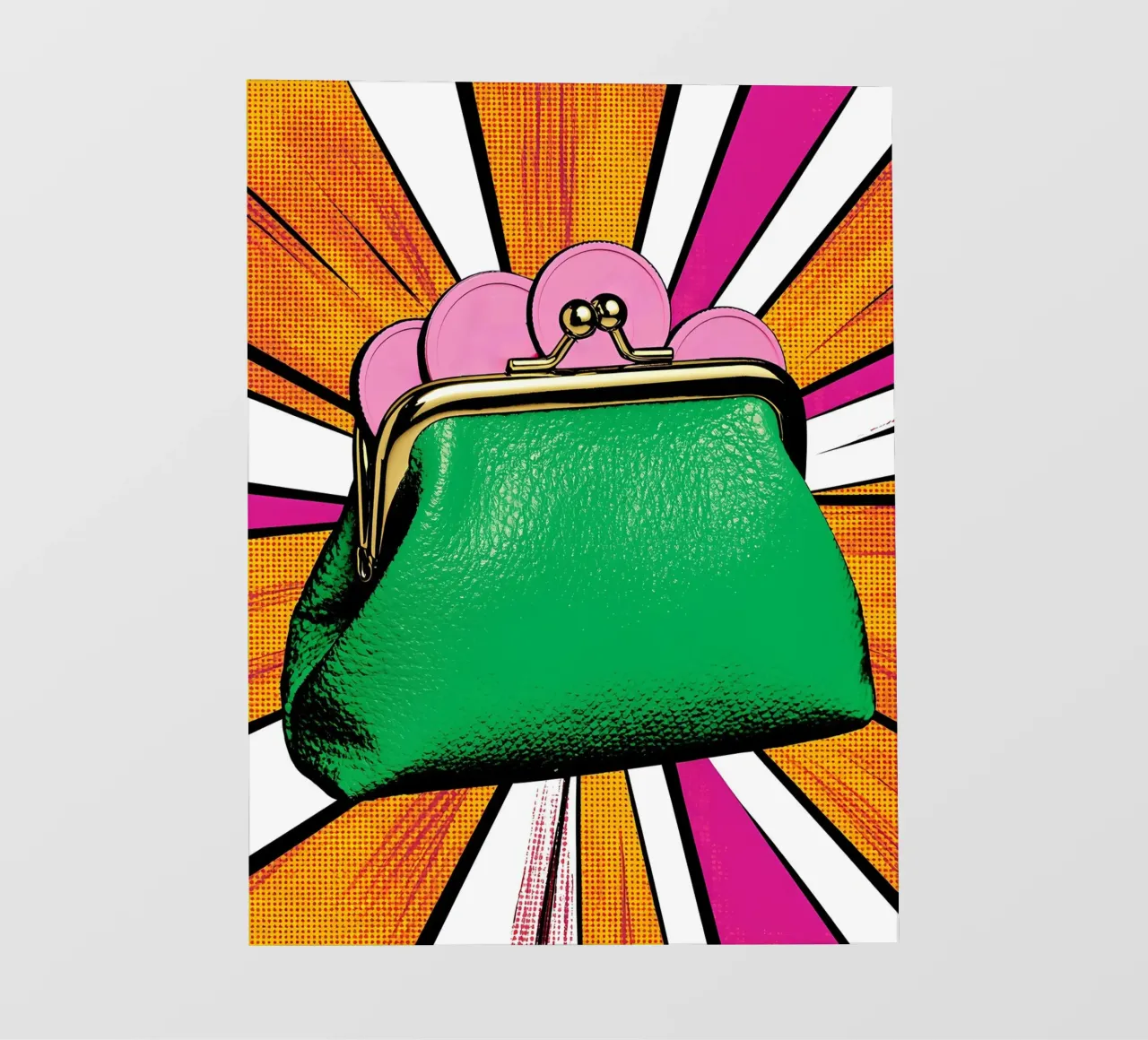 Portamonete - Pop Art pellicola backlit da ColorCrash Gallery