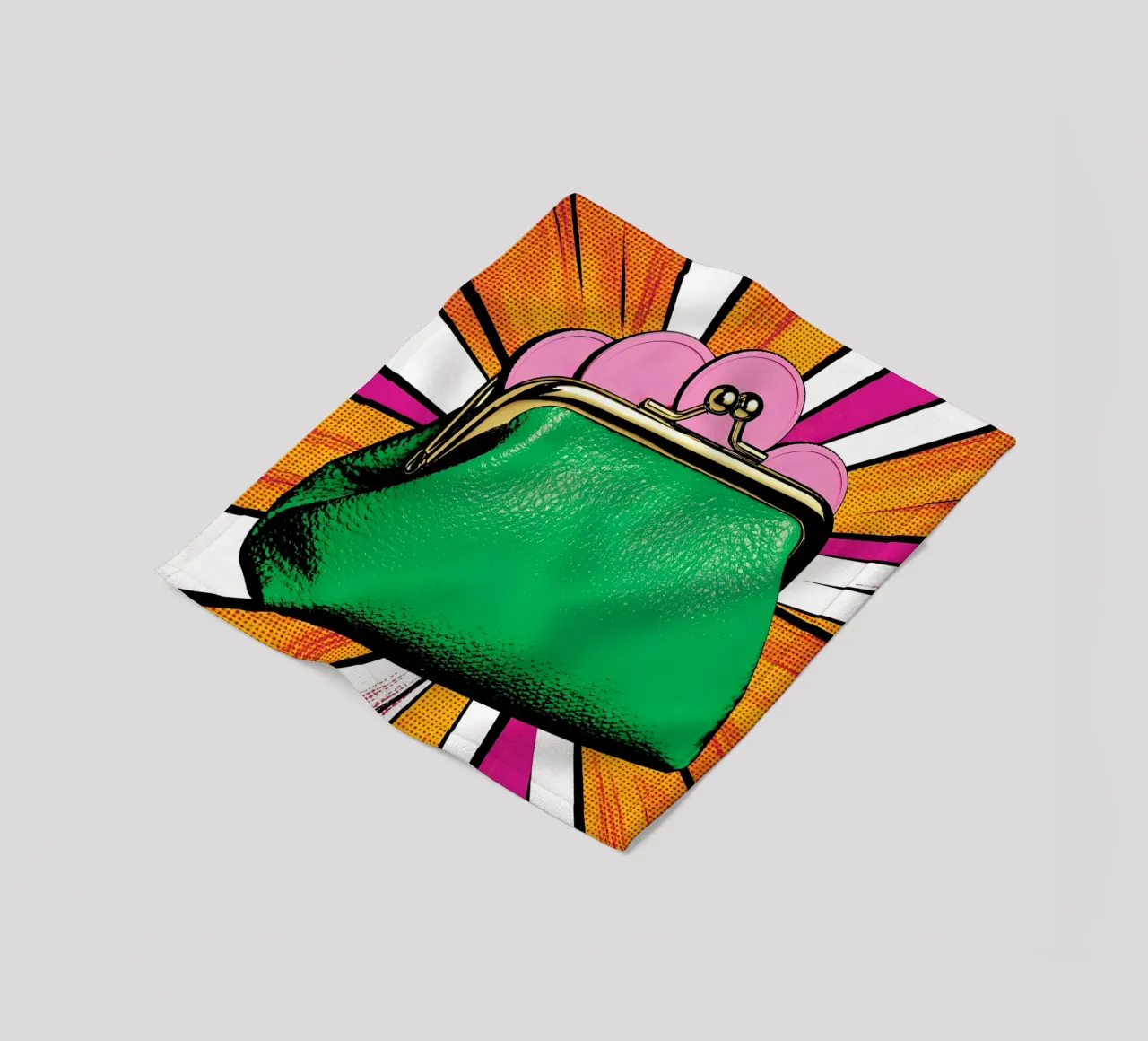 Portamonete - Pop Art coperta in pile da ColorCrash Gallery