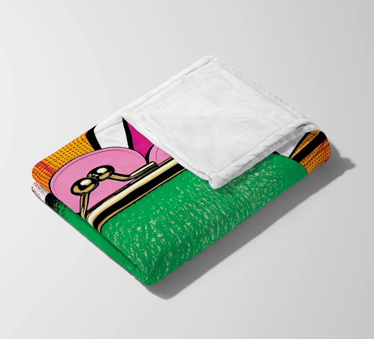 Portamonete - Pop Art coperta in pile da ColorCrash Gallery