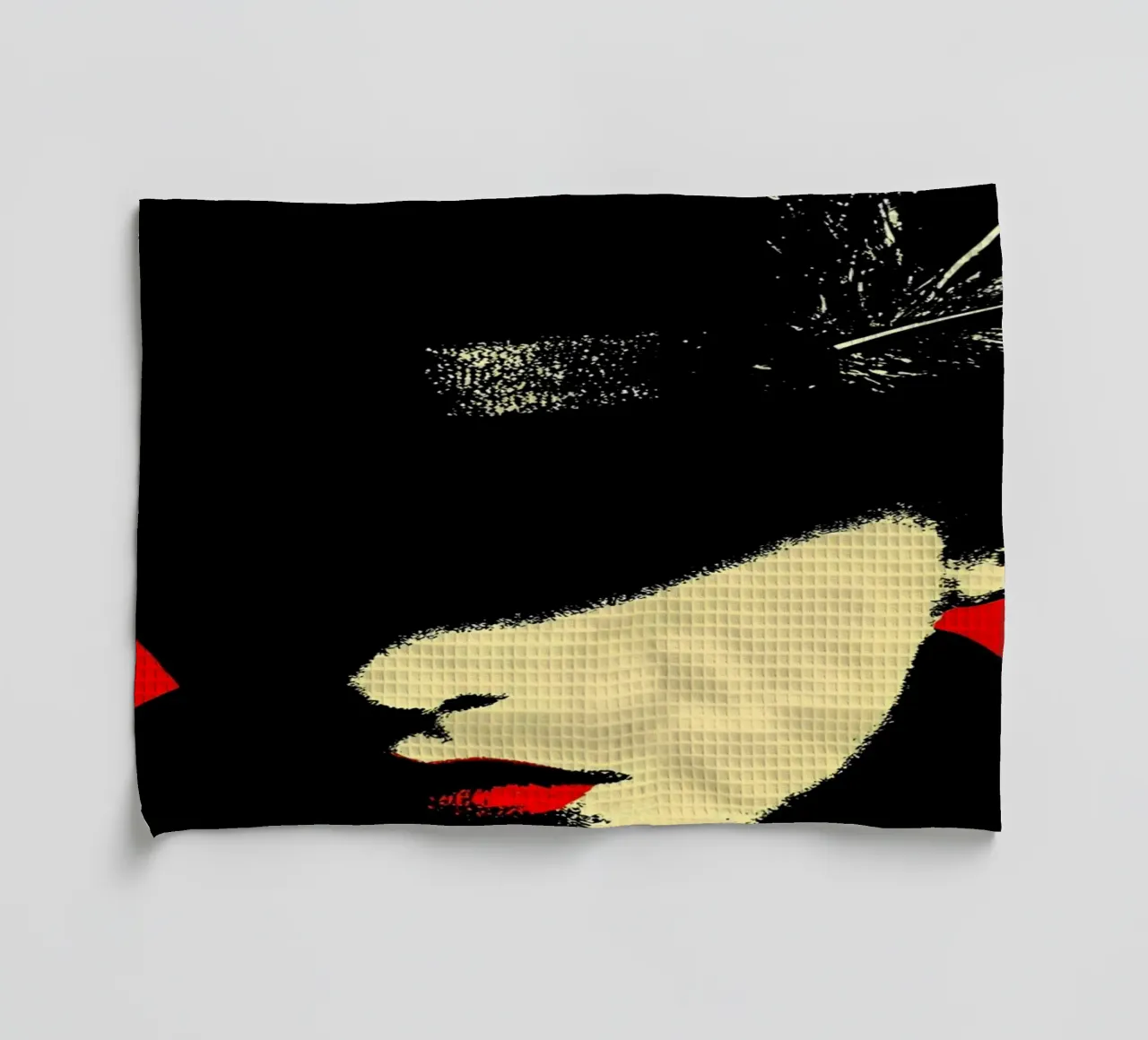 Face cachée - Pop Art torchon de ColorCrash Gallery