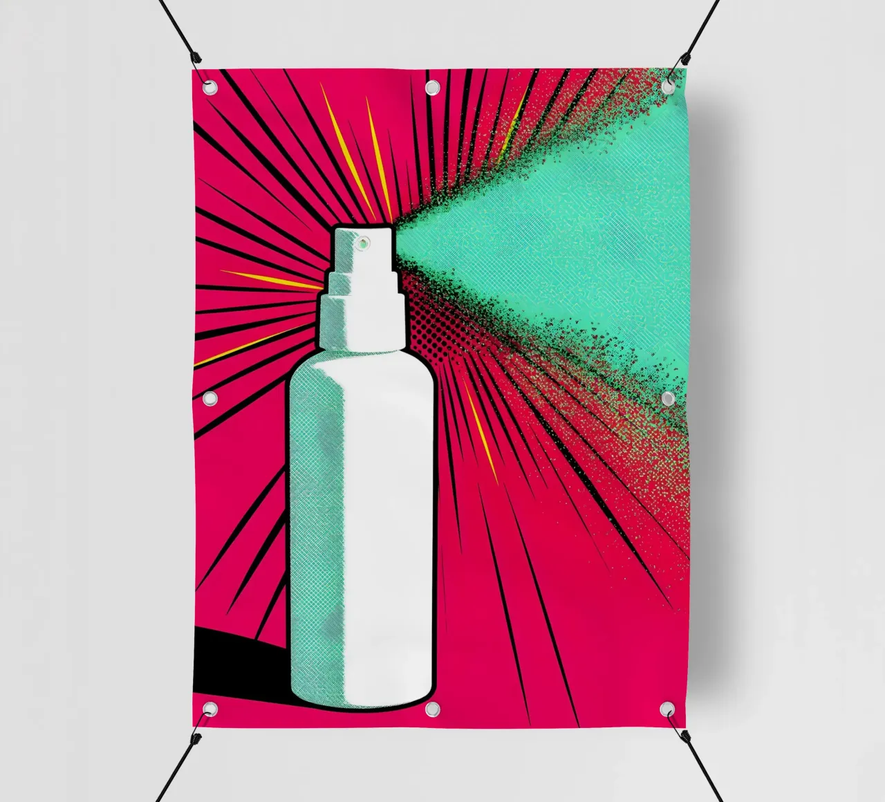 Spray - Pop Art telo in pvc da ColorCrash Gallery