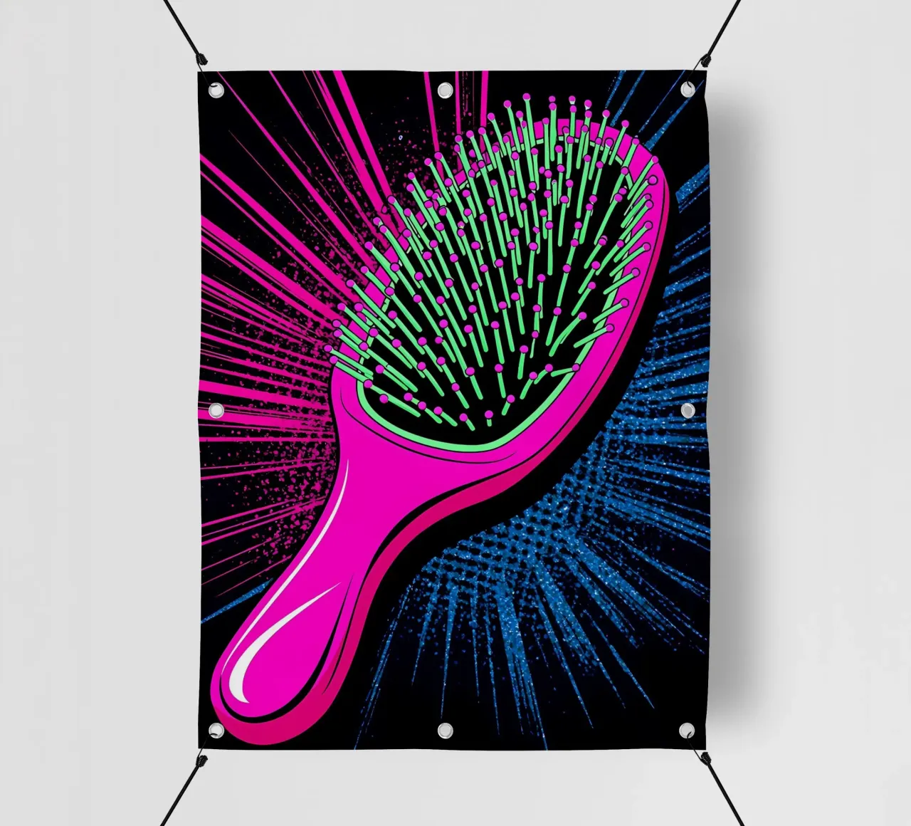 Spazzola per capelli - Pop Art telo in pvc da ColorCrash Gallery