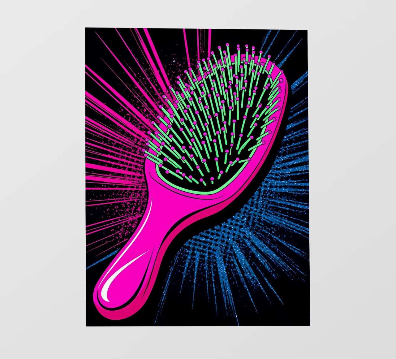 Spazzola per capelli - Pop Art telo in pvc da ColorCrash Gallery