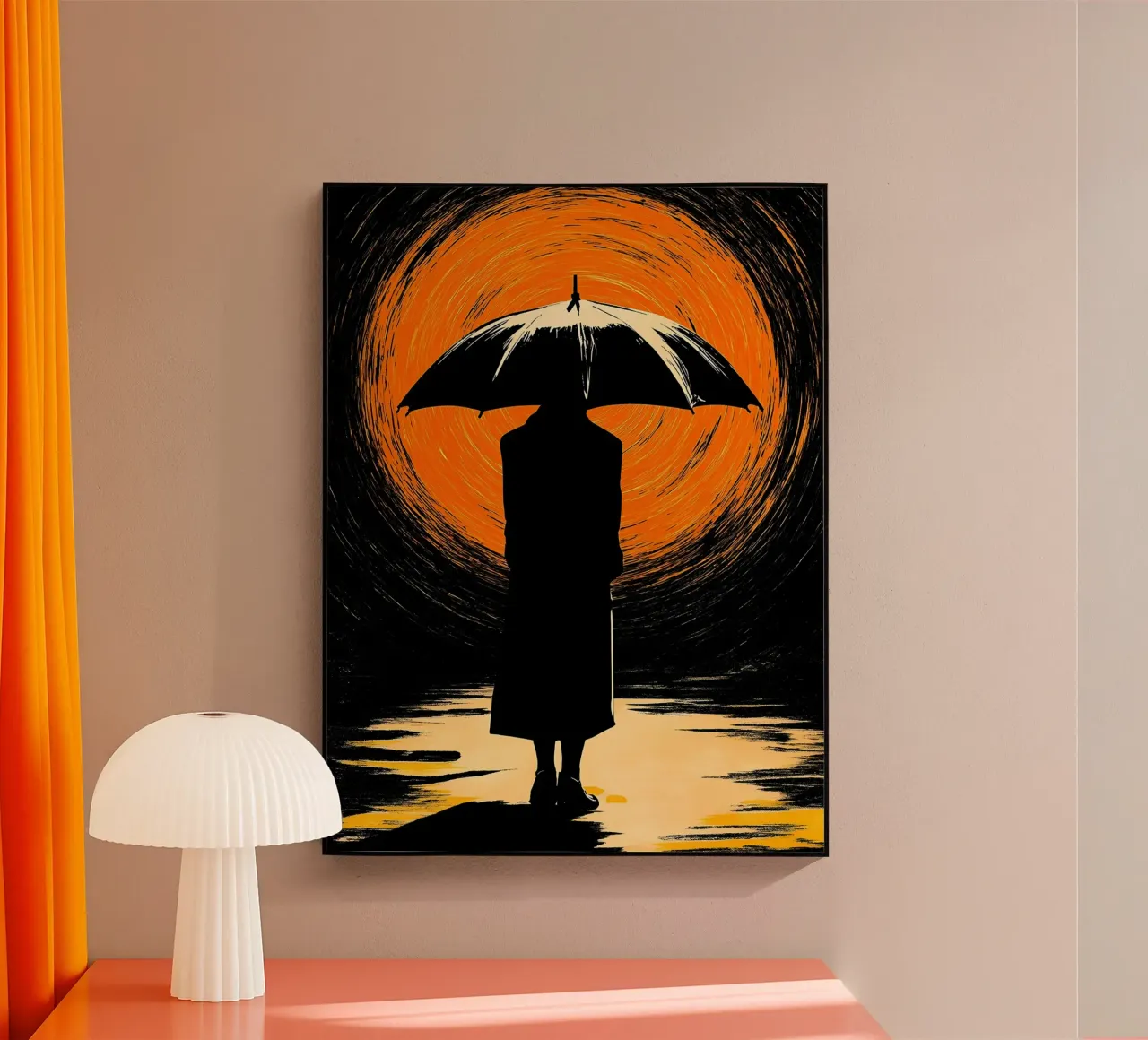 Man In Umbrella - Pop Art plexiglass da ColorCrash Gallery