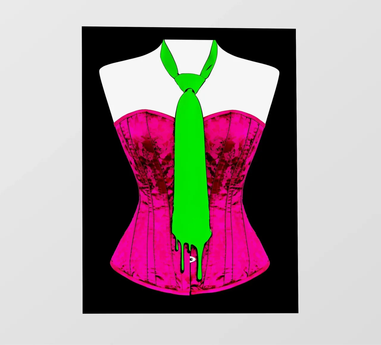 Tie Dripping - Pop Art pellicola backlit da ColorCrash Gallery