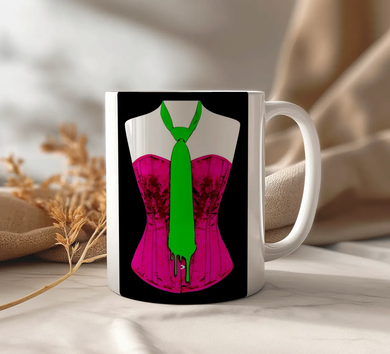 Tie Dripping - Pop Art tazza in ceramica da ColorCrash Gallery