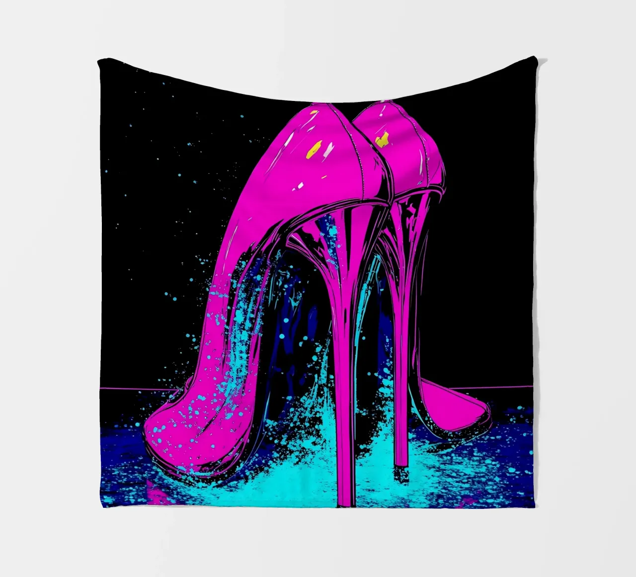 Tacchi alti - Pop Art coperta in pile da ColorCrash Gallery