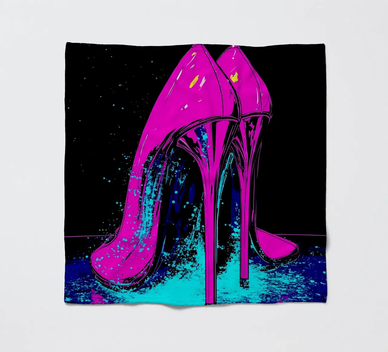 Tacchi alti - Pop Art coperta in pile da ColorCrash Gallery
