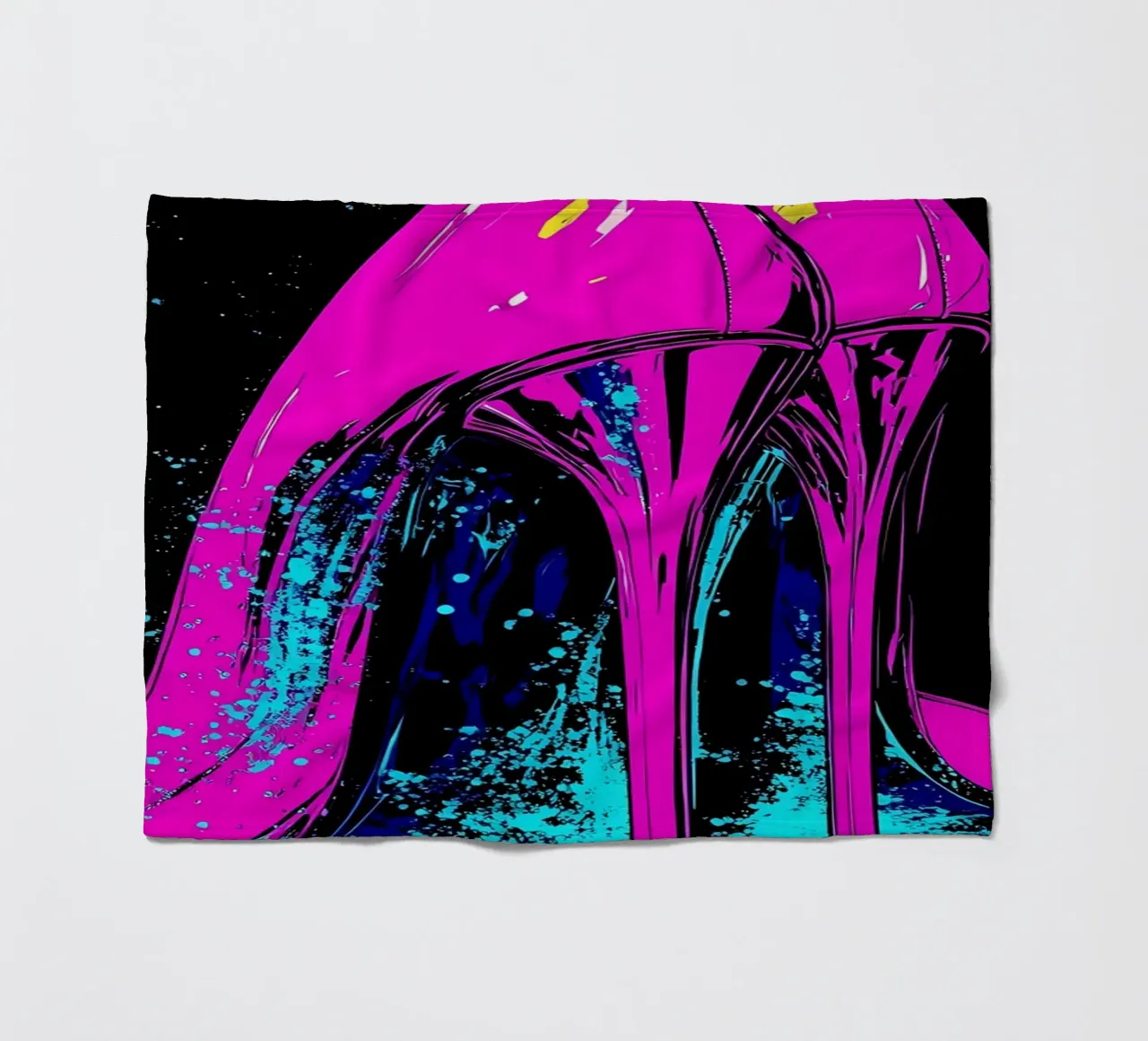 Tacchi alti - Pop Art coperta in pile da ColorCrash Gallery