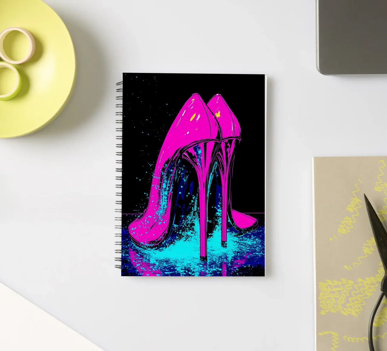 High Heels - Pop Art spiral notebook by ColorCrash Gallery